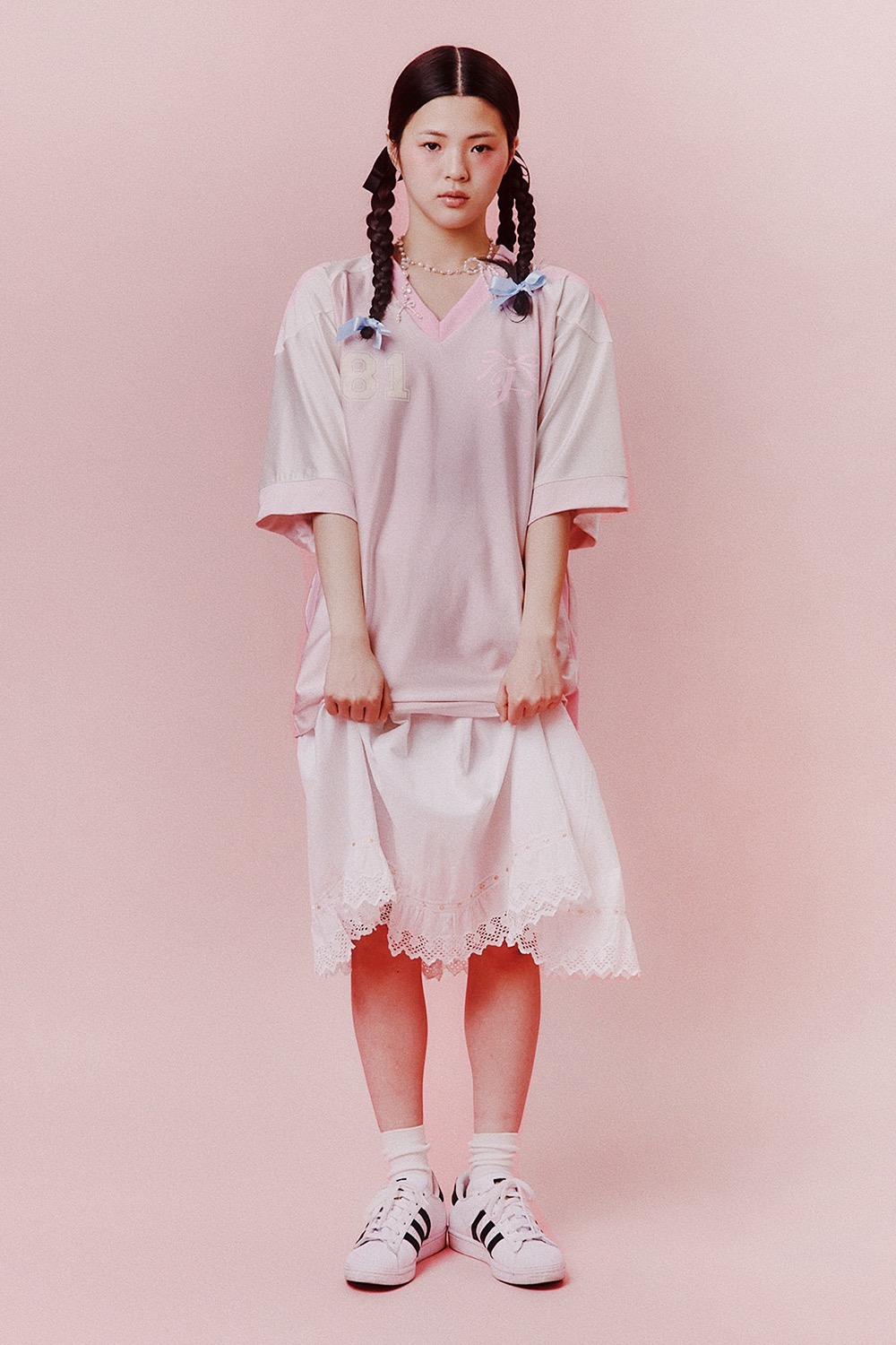 Enya Uniform Jersey T-Shirt (Pink) / 5월30일 예약배송